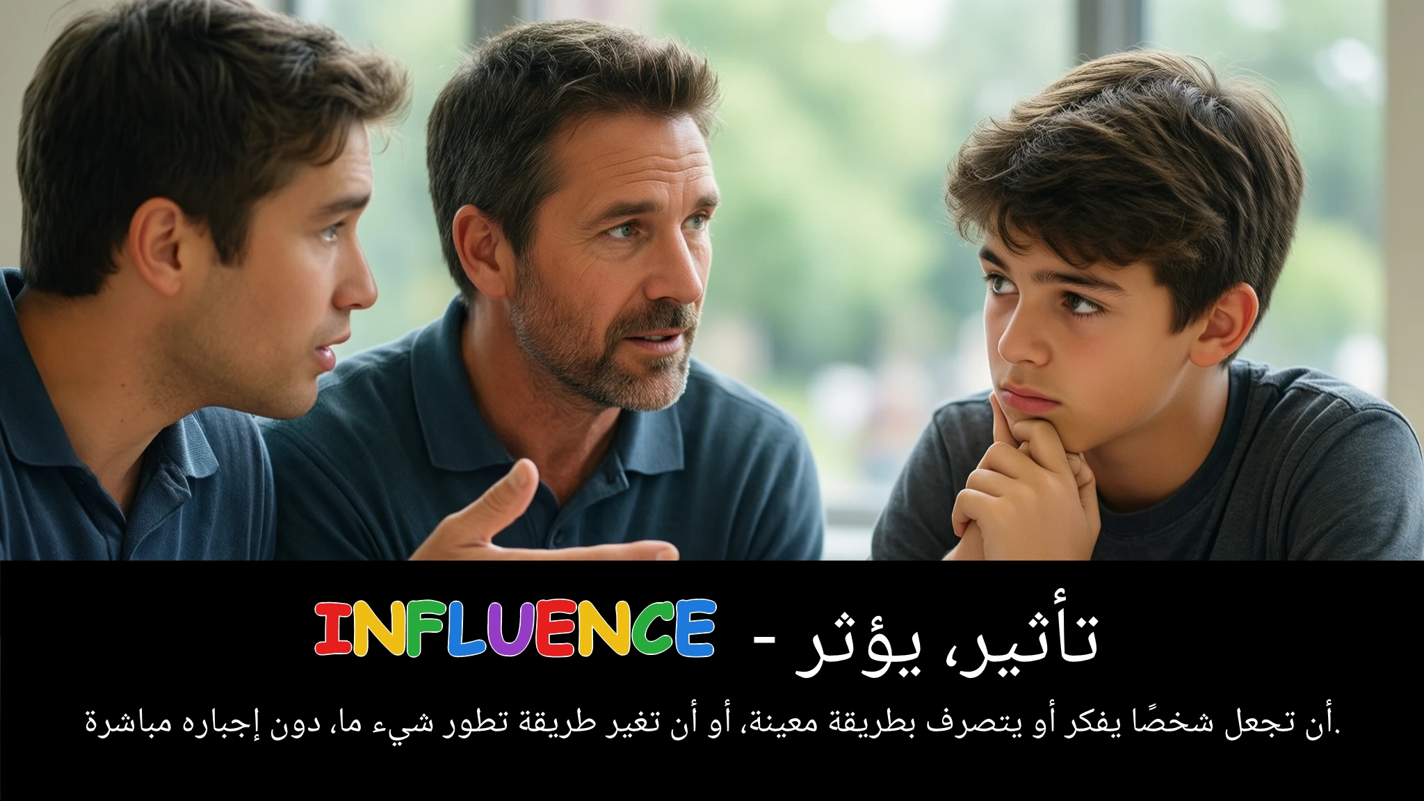Arabic Illustration for influence